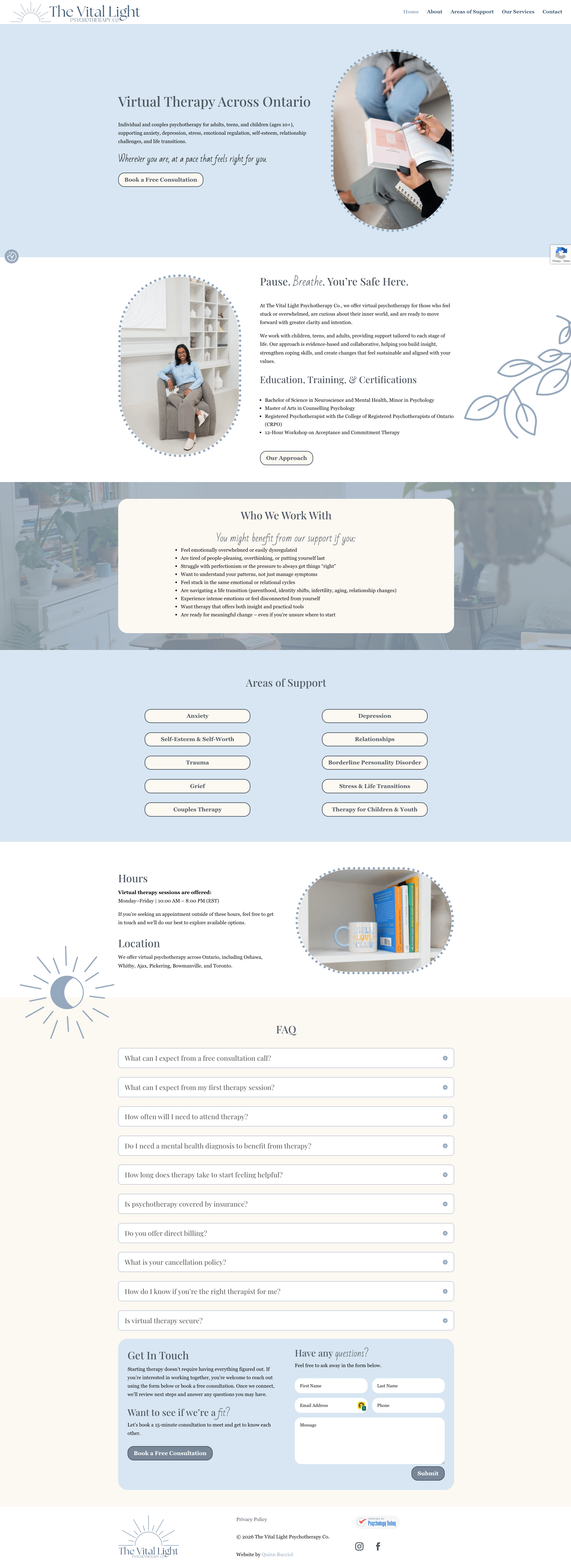 The vital light psychotherapy homepage